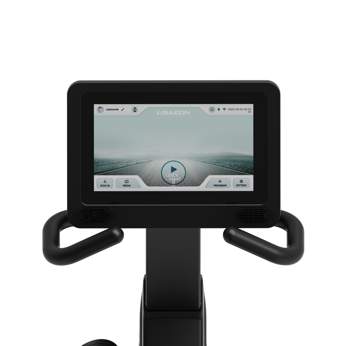 USAEON 705R-T Profi Liegeergometer für Fitnessstudio - Touchscreen - Konsole - TFT-Display