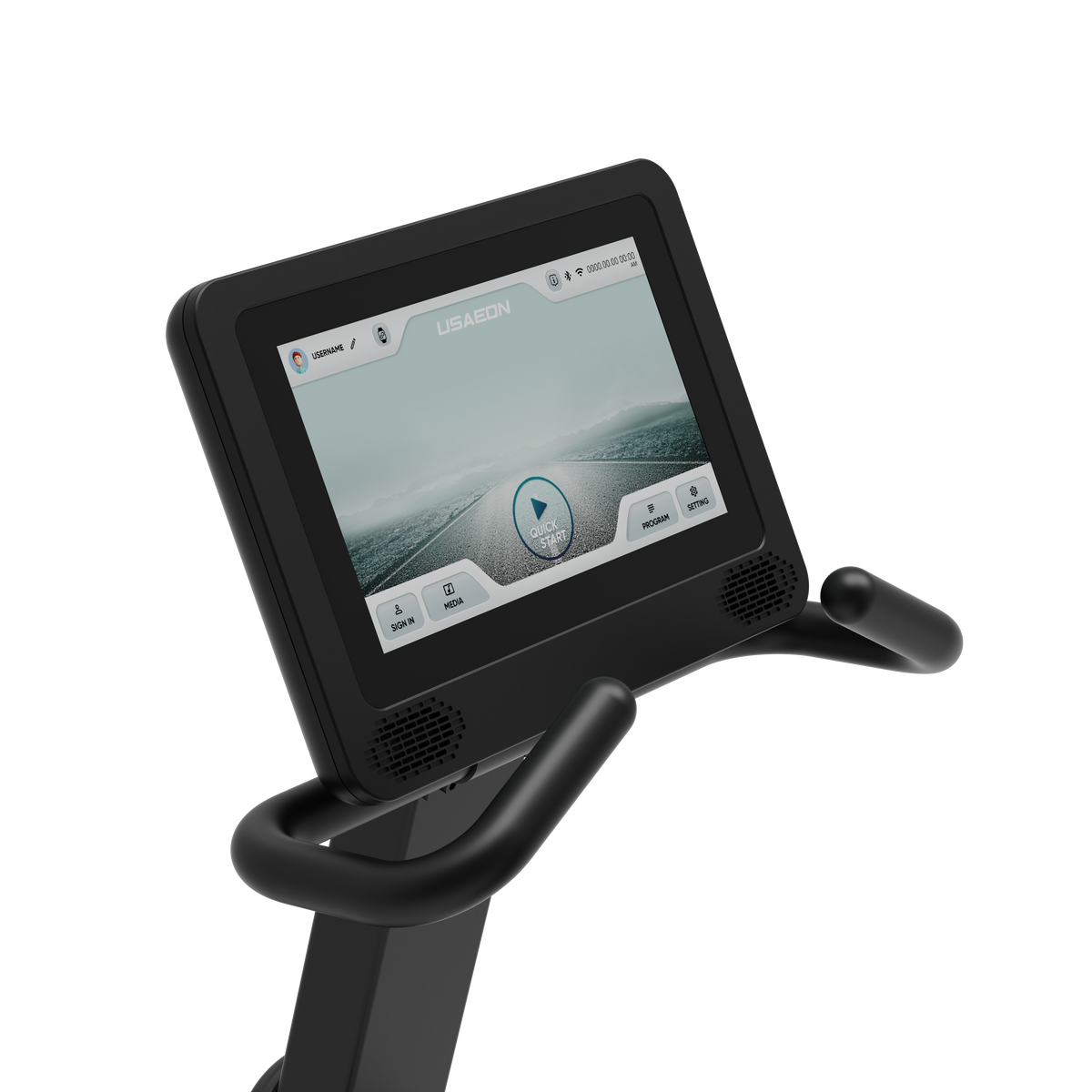 USAEON 705R-T Profi Liegeergometer für Fitnessstudio - Display - Konsole - TFT-Display