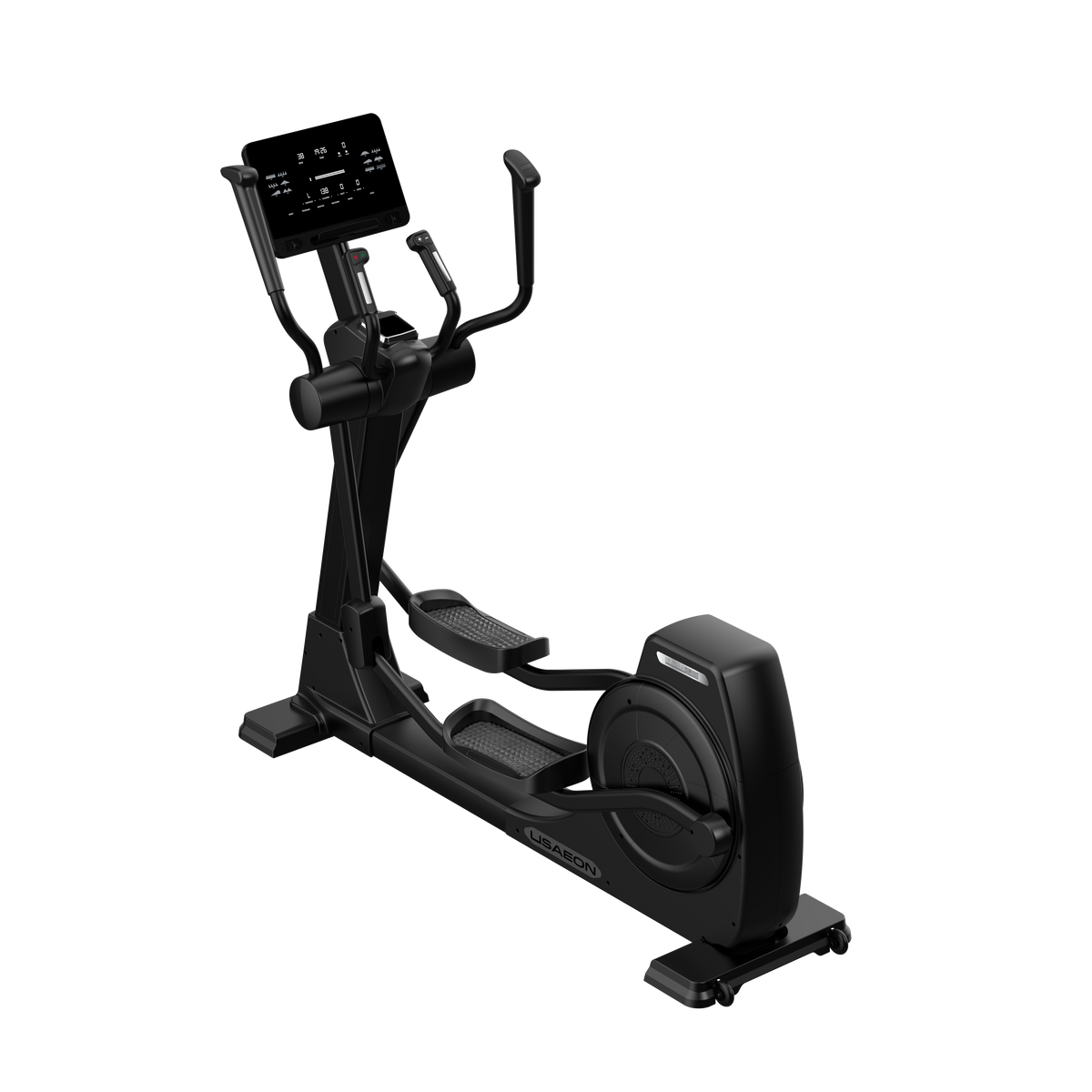 USAEON ULTIMAGLIDE 805E Premium Profi Crosstrainer für Fitnessstudio - Frontansicht - Hinterradantrieb