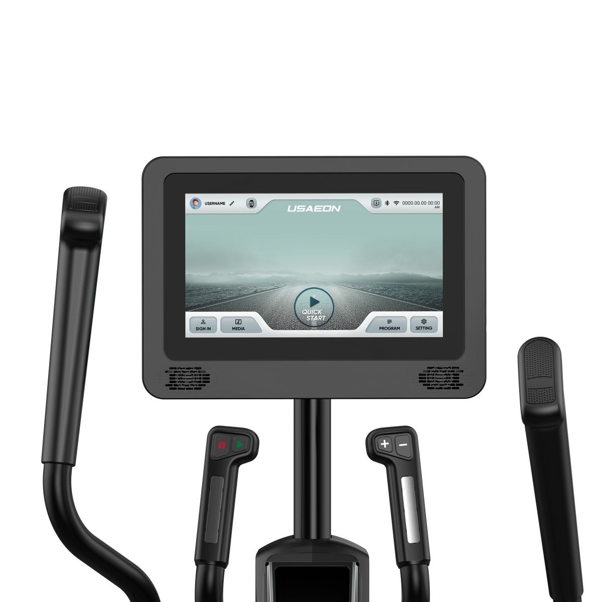 USAEON ULTIMAGLIDE 805E-T Premium Profi Crosstrainer für Fitnessstudio - Touchscreen - Konsole - TFT-Display