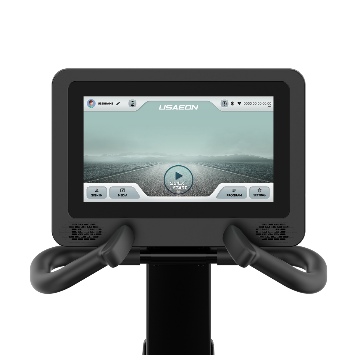 USAEON ULTIMAGLIDE 805R-T Premium Profi Liegeergometer für Fitnessstudio - Touchscreen - Konsole - TFT-Display