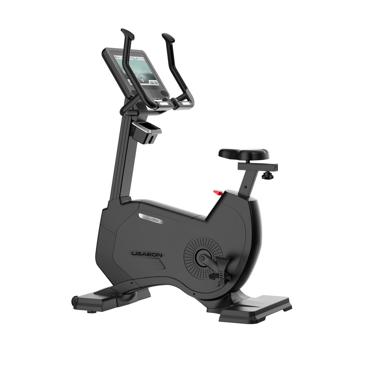 USAEON ULTIMAGLIDE 805U-T Premium Profi Ergometer für Fitnessstudio - Seitenansicht - TFT-Display