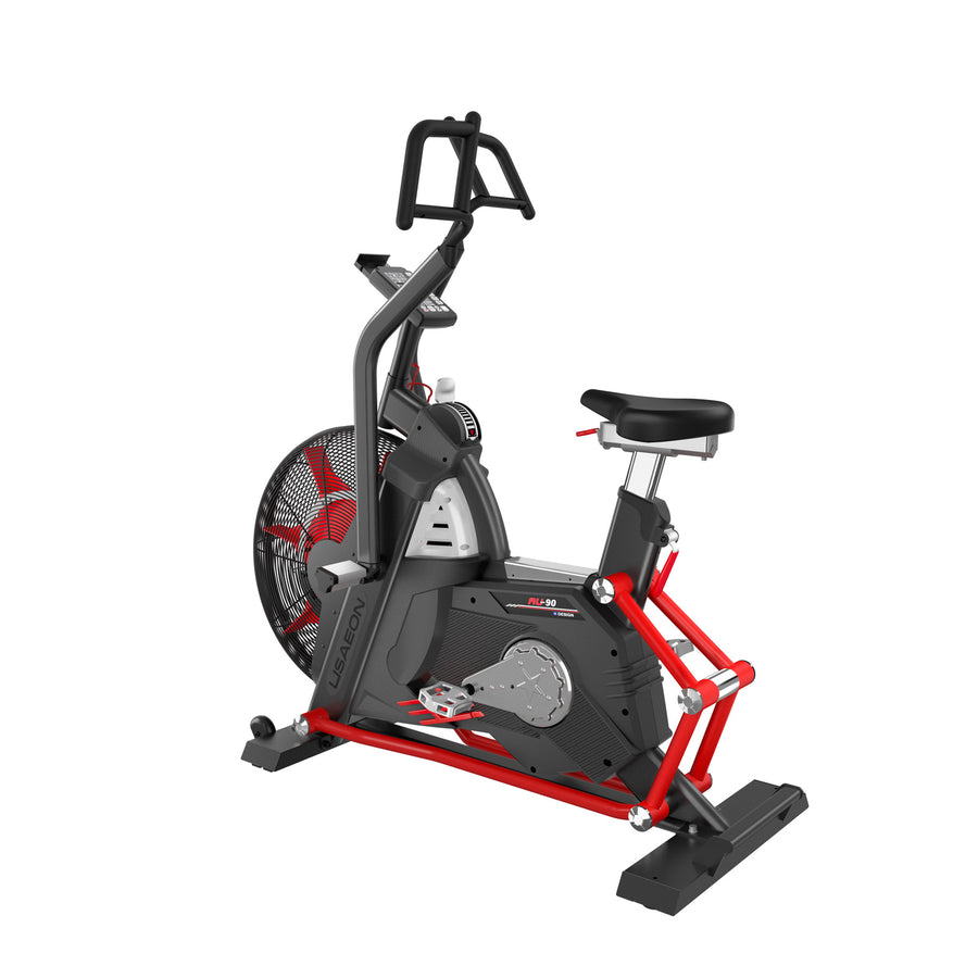 USAEON AU90+ Premium Profi Air Bike für Fitnessstudio - Perspektivansicht