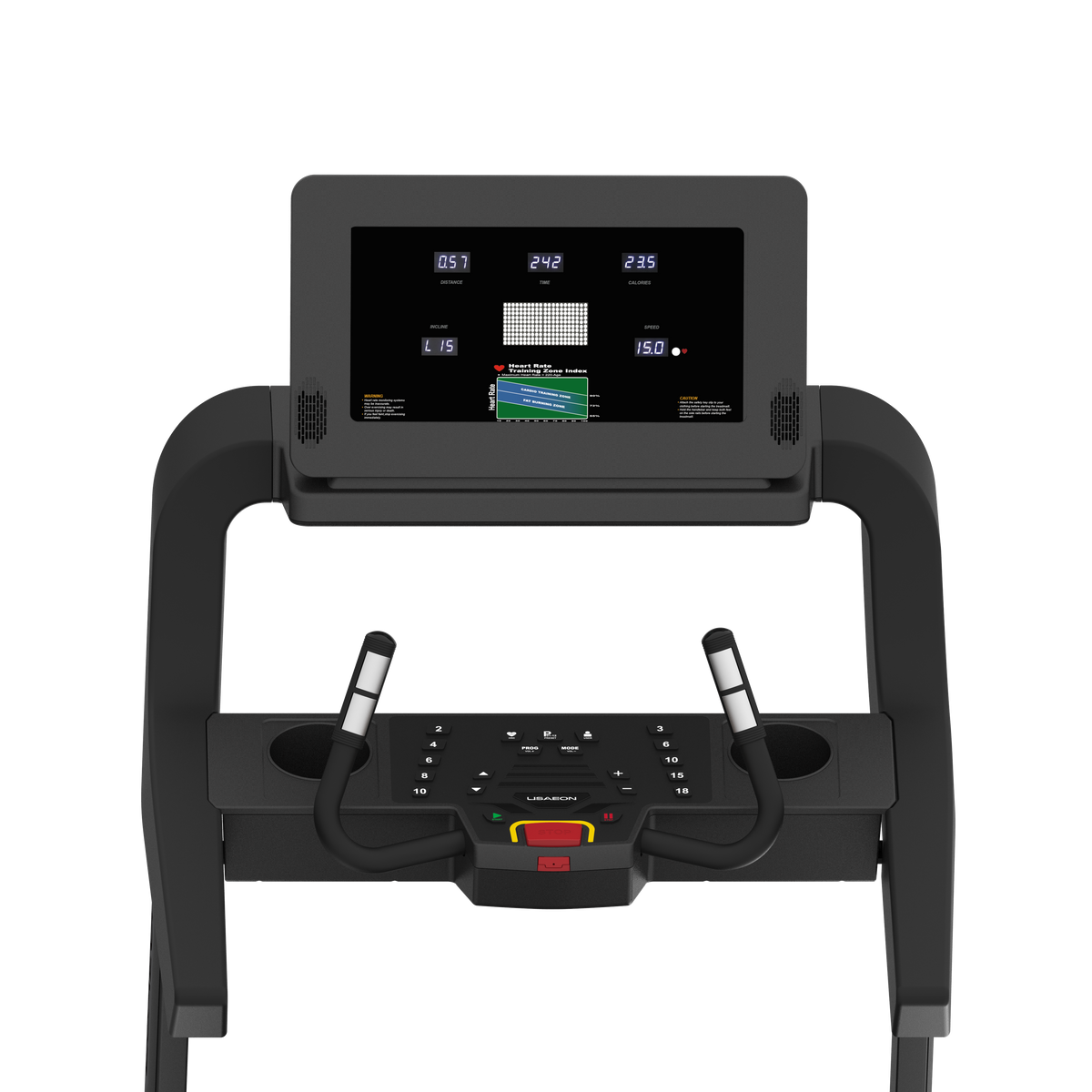USAEON GT800PRO Profi Laufband für Fitnessstudio - Display - Konsole - LED-Display