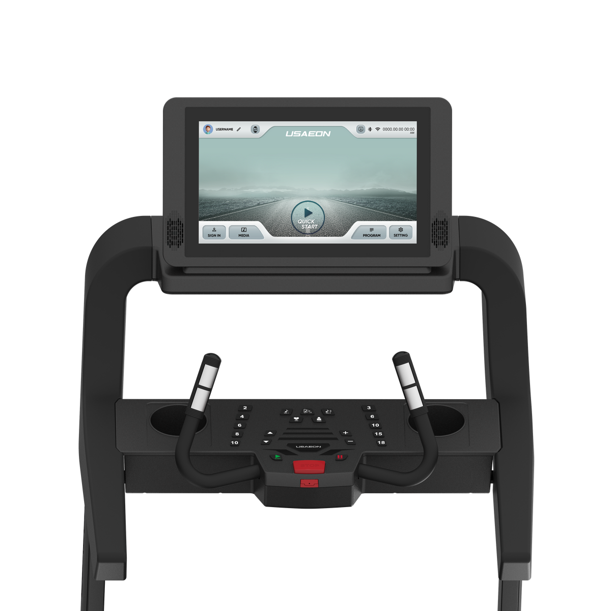 USAEON GT800PRO Profi Laufband für Fitnessstudio - Touchscreen - Konsole - TFT-Display